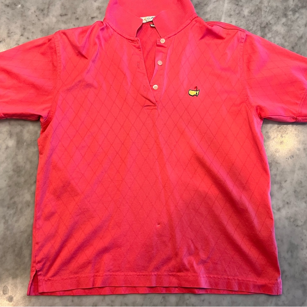 Magnolia Collection size small Polo Shirt coral
